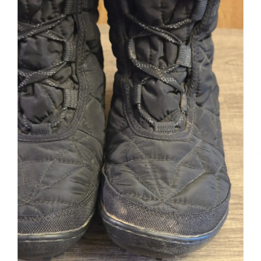 Columbia Minx II Omni-Heat‎ Quilted Winter Boots Womens Size 10 Black